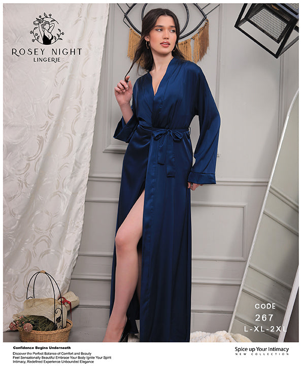 Blush Satin Robe ( Code 266)