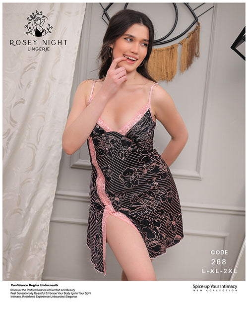 Blush Lace Nightdress (Code 268)